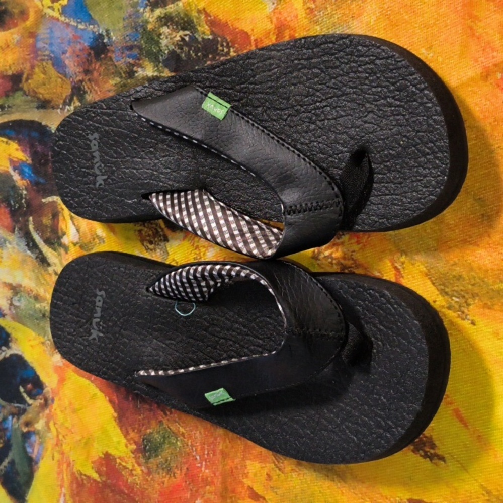 Sanuk Yoga Mat Women's Ebony Sandals US 5M
